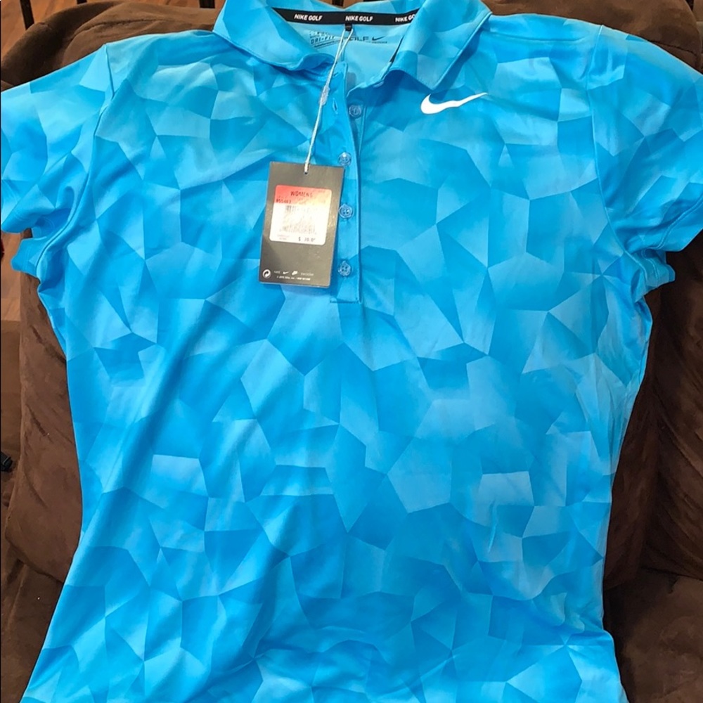 Blue Nike golf shirt women’s size L